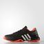 Adidas Mens Barricade 2015 Tennis Shoes - Black/Solar Red - thumbnail image 1