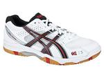 Asics Mens GEL-Task Indoor Squash/Badminton Shoes - White/Red/Black - thumbnail image 1