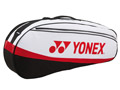 Yonex Club Series 3 Racket Bag- White/Red (BAG5223EX)