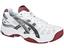 Asics Gel Resolution 3 OC Junior Tennis Shoes- White/Black/Brick Red