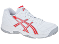 Asics Kids Gel Estoril Junior Tennis Shoes- White/Diva Pink/Silver
