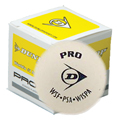 Dunlop Pro White Squash Balls- 1 Doz