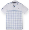 Lacoste Mens Kalvin (Andy Roddick) Polo- White/Gibraltar Blue