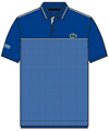Lacoste Mens Kalvin (Andy Roddick) Polo- Gibraltar Blue/White