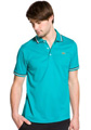 Lacoste Mens Wharf Ribbed Collar Polo- Barbade Blue/Black/White