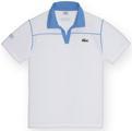 Lacoste Mens Coolio Polo- White/Blue (Andy Roddick Collection)