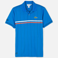 Lacoste Mens Andy Roddick Striped Polo - Encre/Noir-Epice