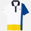 Lacoste Mens Multi Colour Polo - White/Blue/Yellow
