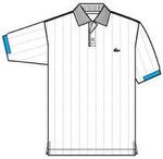 Lacoste Boys Polo Shirt White Grey 