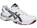 Asics Mens GEL-Resolution 3 Tennis Shoes- White/Black/Brick Red