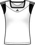 [Pre-Order] Adidas Womens Response Ct Capsleeve Top 09- White/Black
