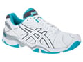 Asics Womens GEL-Resolution 4- White/Carbon Blue