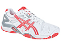 Asics Womens GEL-Resolution 5- White/Diva Pink/Lightning
