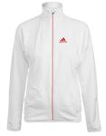 Adidas Womens Comp Warm-Up Top- White/Red