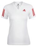Adidas Womens Comp Seamless Top- White/Red