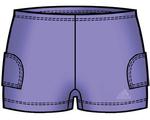 Adidas Womens Classic Slip Ball Pocket Shorts Violet (Under Skirt Shorts)