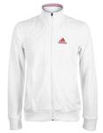 Adidas Mens Edge Warm-Up Top- White/Red