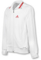Adidas Mens Edge Warm-Up Top- White/Red