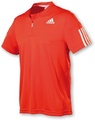 Adidas Mens Edge Tee- Dark Orange
