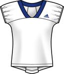 Adidas Womens Adilibria Capsleeve- White/Cobalt
