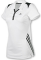Adidas Womens Response Court Polo SF09- White/Black