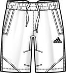 Adidas Boys Edge Bermuda SF09- White