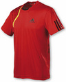 Adidas Mens Edge Top SF09- Red/Neon Yellow