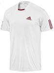 Adidas Boys Edge Djokovic Polo- White/Red