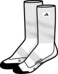 Adidas F10 Crew Socks - White