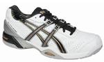 Asics Mens Gel Challenger 7 Tennis Shoes- White/Black/Gold
