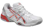 Asics Womens Gel Resolution 2 Tennis Shoes- White/Lightning/Poppy