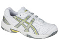Asics Womens Gel Dedicate Tennis Shoes- White/Lightning/Lime