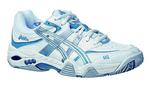 Asics Womens Gel Challenger 5 Tennis Shoes- White/Pool Blue