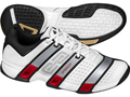 Adidas Mens Stabil Optifit Indoor Shoes- White/Silver/Red
