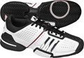  Adidas Kids Barricade 6.0 Junior Tennis Shoes- White/Chrome/Scarlet