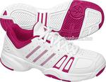 Adidas Kids Court Edge Tennis Shoes- White/Burgundy