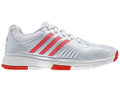 Adidas Womens adiPower Barricade 7.0 Tennis Shoes- Grey/Red