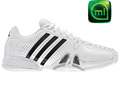 Adidas Mens adiPower Barricade 7.0 Tennis Shoes- White/Black