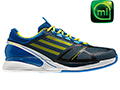 Adidas Mens adiZero Feather II Tennis Shoes - Sub Blue/Vivid Yellow/Prime Blue