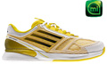  Adidas Mens ClimaCool adiZero Feather Tennis Shoes - Vivid Yellow/Black