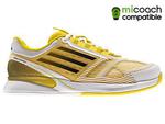 Adidas Mens ClimaCool Adizero Feather Tennis Shoes - Vivid Yellow/Black - thumbnail image 1