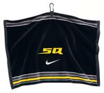 Nike SQ Jacquard Golf Towel- Black/Yellow (16x24