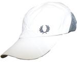 Fred Perry Cross Panel Tennis Cap- White