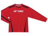 Yonex Mens ICT 5131E Long Sleeve Tee- Red/Black