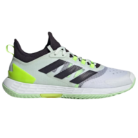 Adidas Mens Adizero Ubersonic 4.1 Tennis Shoes - Cloud White/Aurora Black
