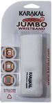 Karakal Logo Jumbo Wristband- White