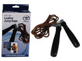 Fitness-Mad Pro Leather Jump Rope with Swivel