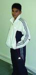 Adidas Boys 3SA Tracksuit White/ Navy (rrp �49.99)