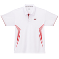 Yonex Mens Graphic Polo Shirt- White/Red (M1260)