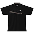 Yonex Mens Zip Polo Shirt- Black/Grey (M1271)